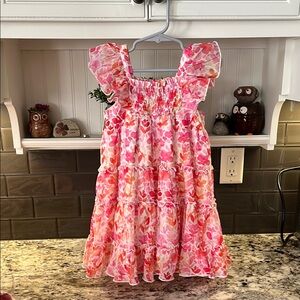 Cheeky Plum Floral Pink Kids Dress
